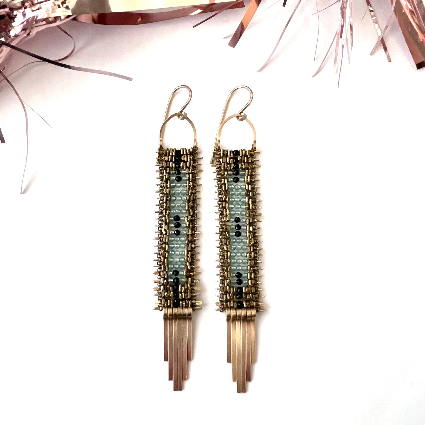 Demimonde Blue Sky Tapestry Earrings
