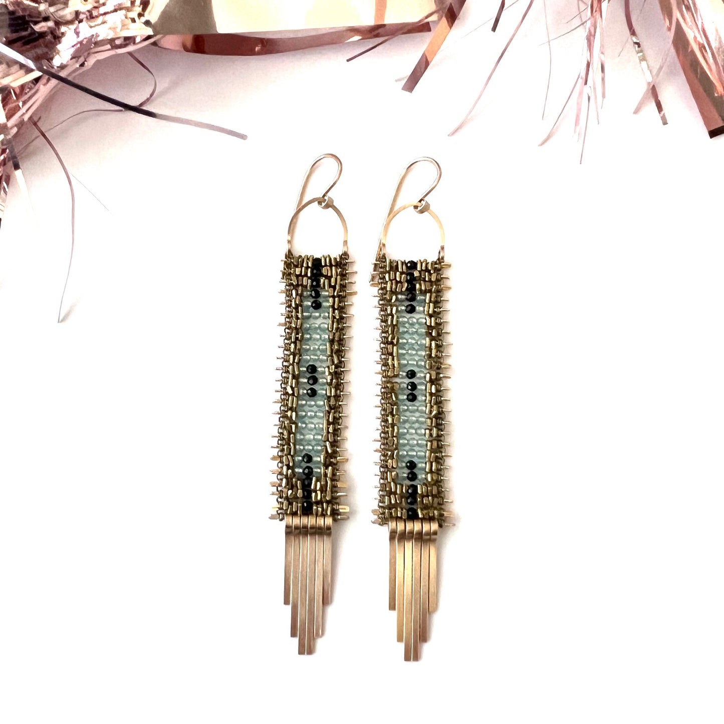 Demimonde Blue Sky Tapestry Earrings