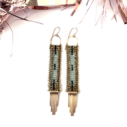 Demimonde Blue Sky Tapestry Earrings