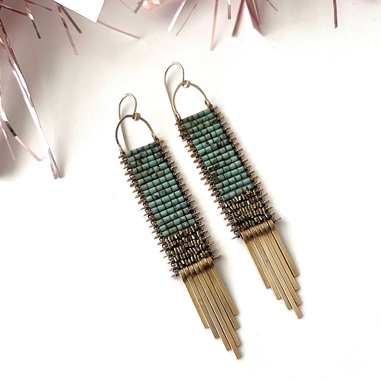Classic Demimonde Turquoise and Gold Earrings