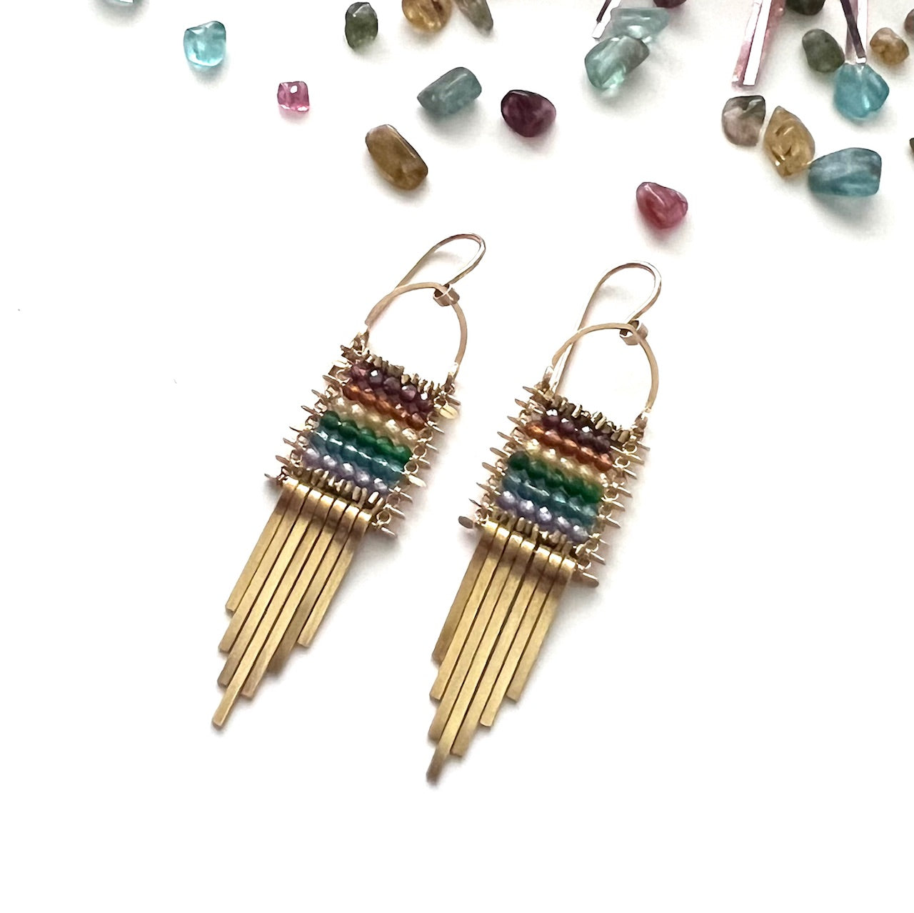 Demimonde Minima Rainbow Earrings