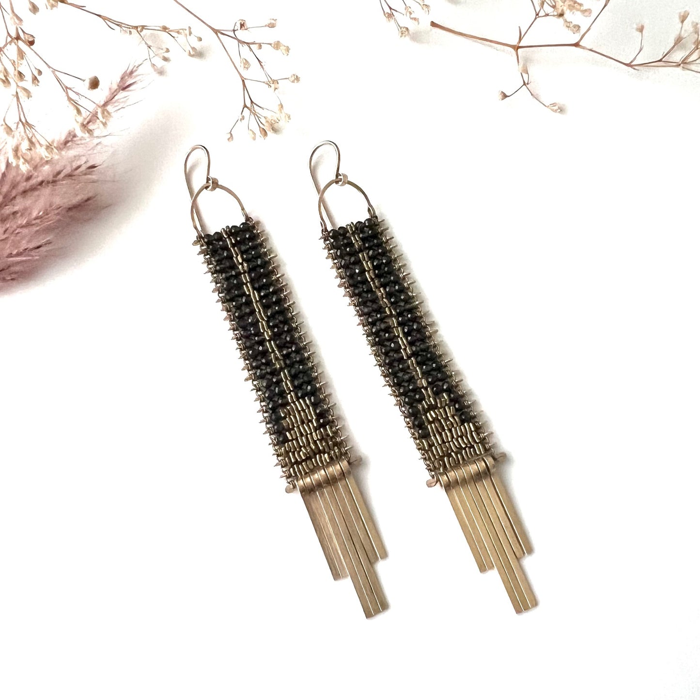 Demimonde Dark and Stormy Smokey Quartz Earrings