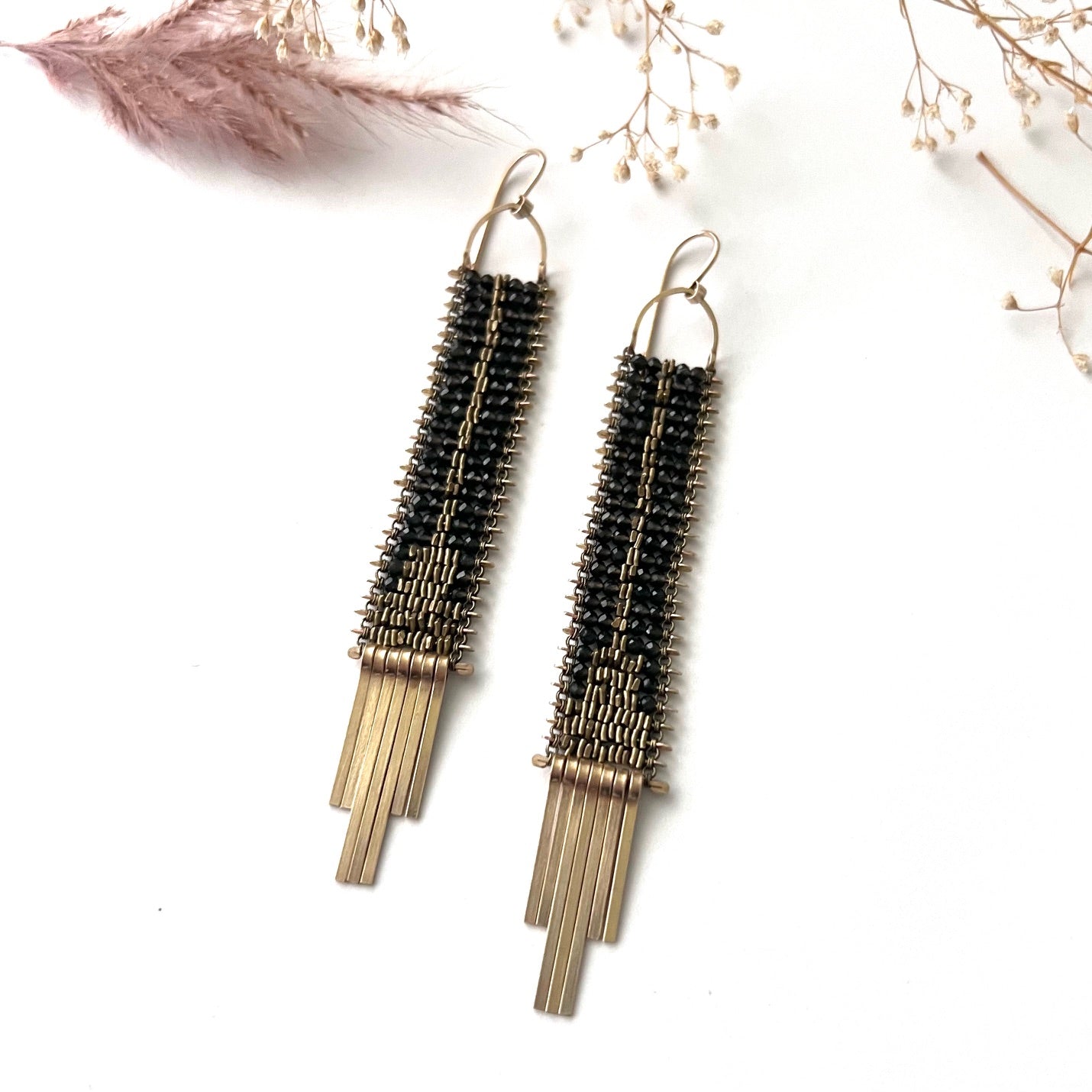 Demimonde Dark and Stormy Smokey Quartz Earrings