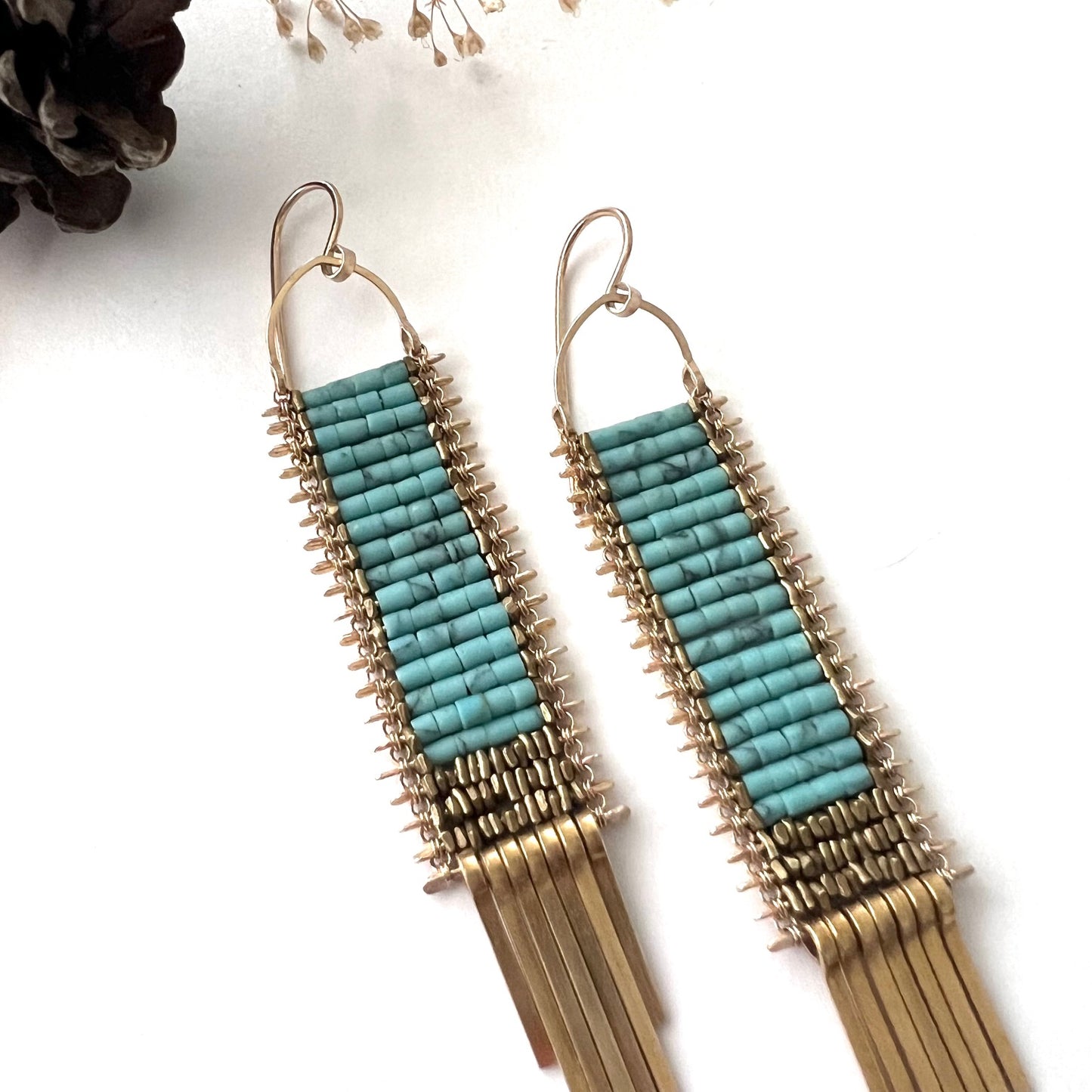 Demimonde Turquoise Tapestry Earrings