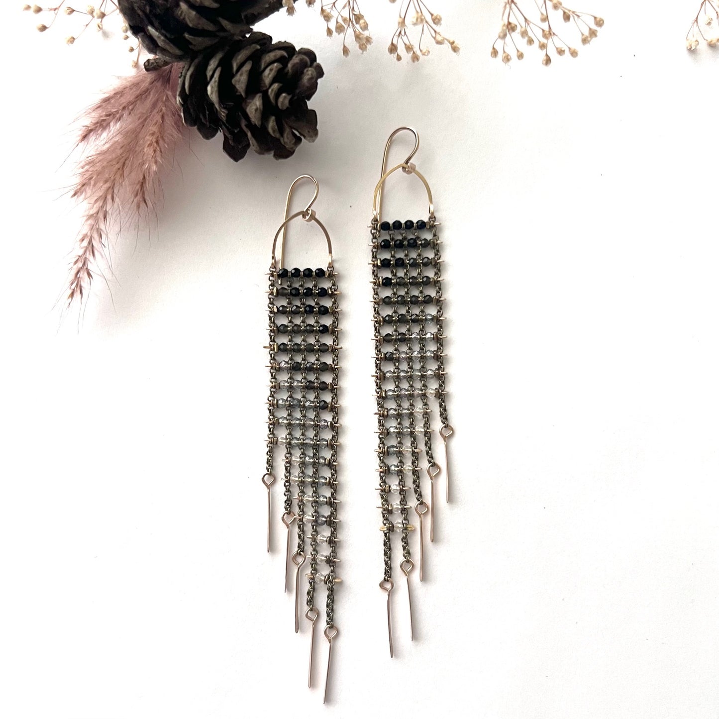 Demimonde Ombré Asymmetrical Earrings