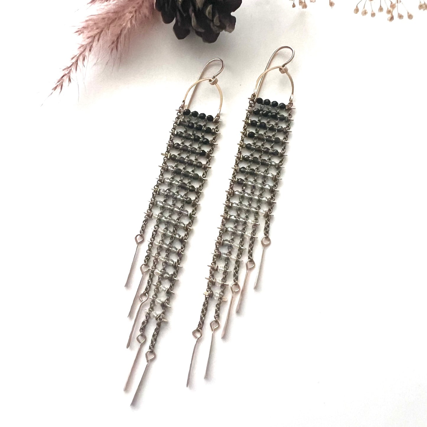 Demimonde Ombré Asymmetrical Earrings