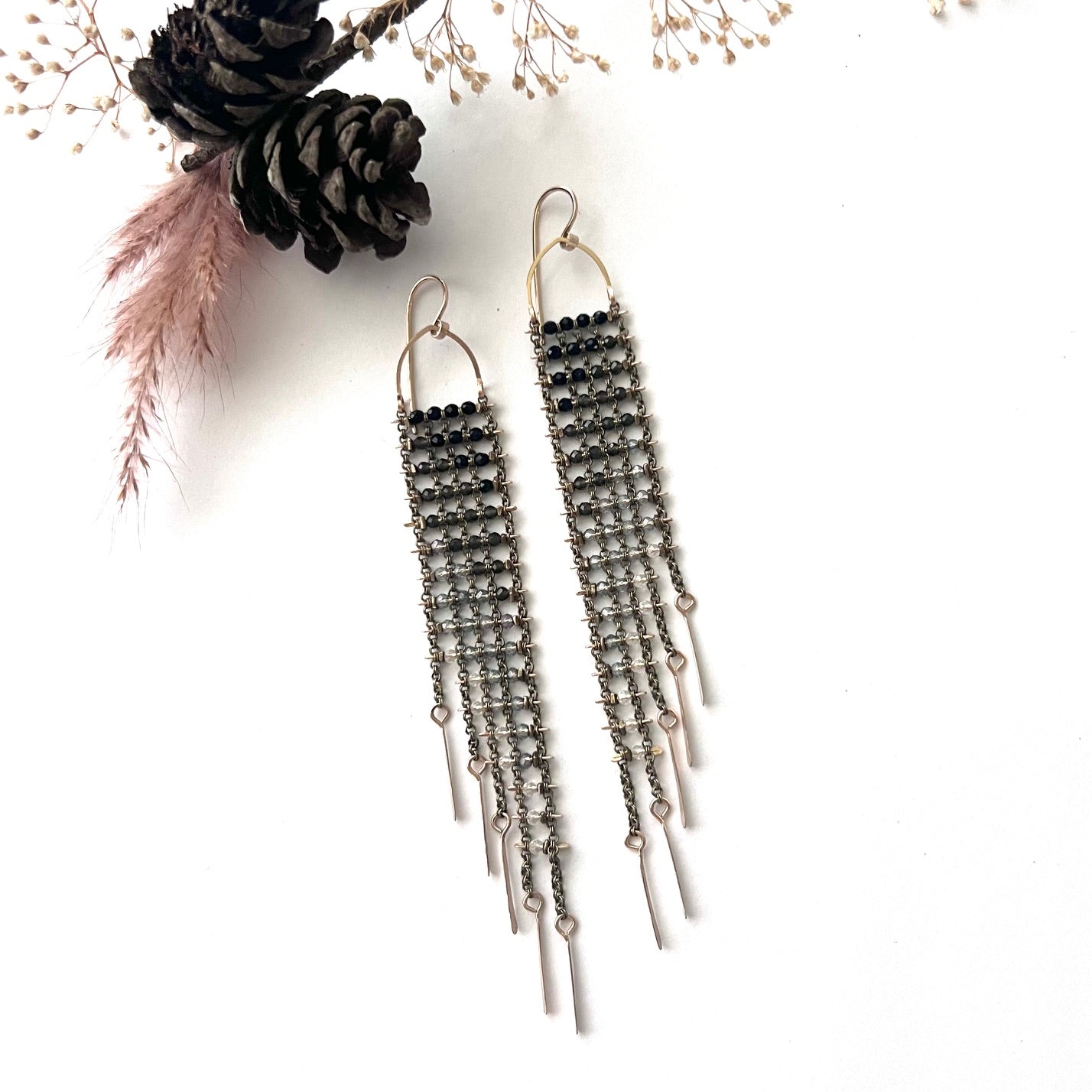 Demimonde Ombré Asymmetrical Earrings