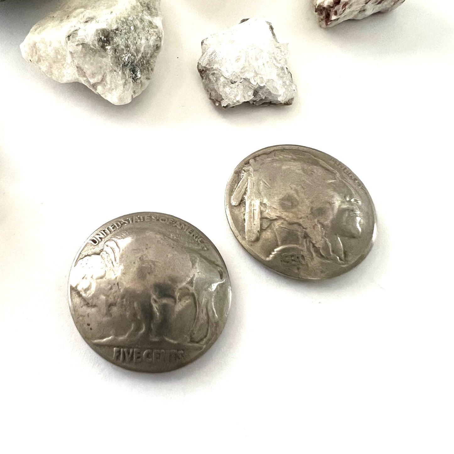 Buffalo Nickel Buttons Vintage 1930's