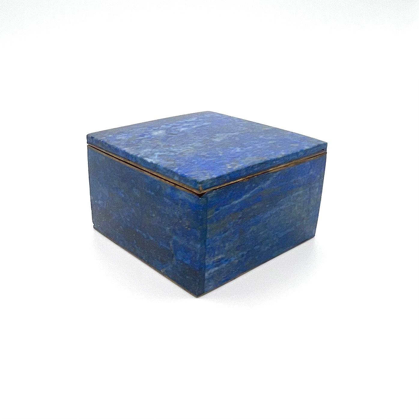 Vintage Lapis Lazuli Ring Trinket Box
