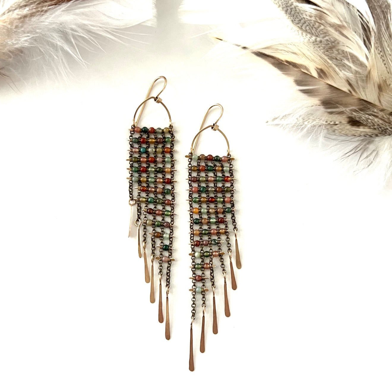 Demimonde Multi Colored Jasper Earrings