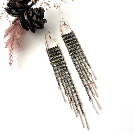 Demimonde Ombré Asymmetrical Earrings