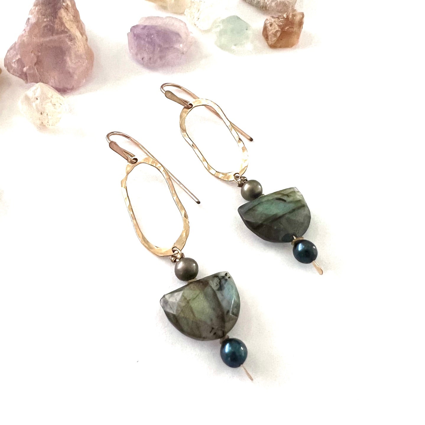 Demimonde Labradorite Terra Earrings
