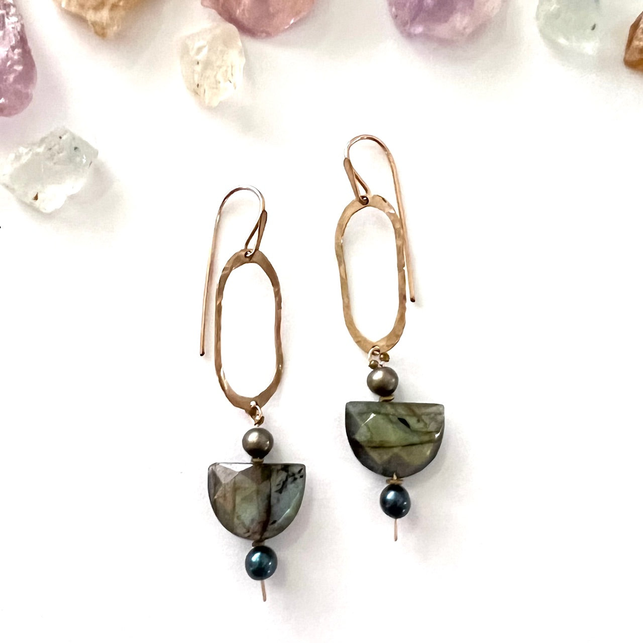 Demimonde Labradorite Terra Earrings