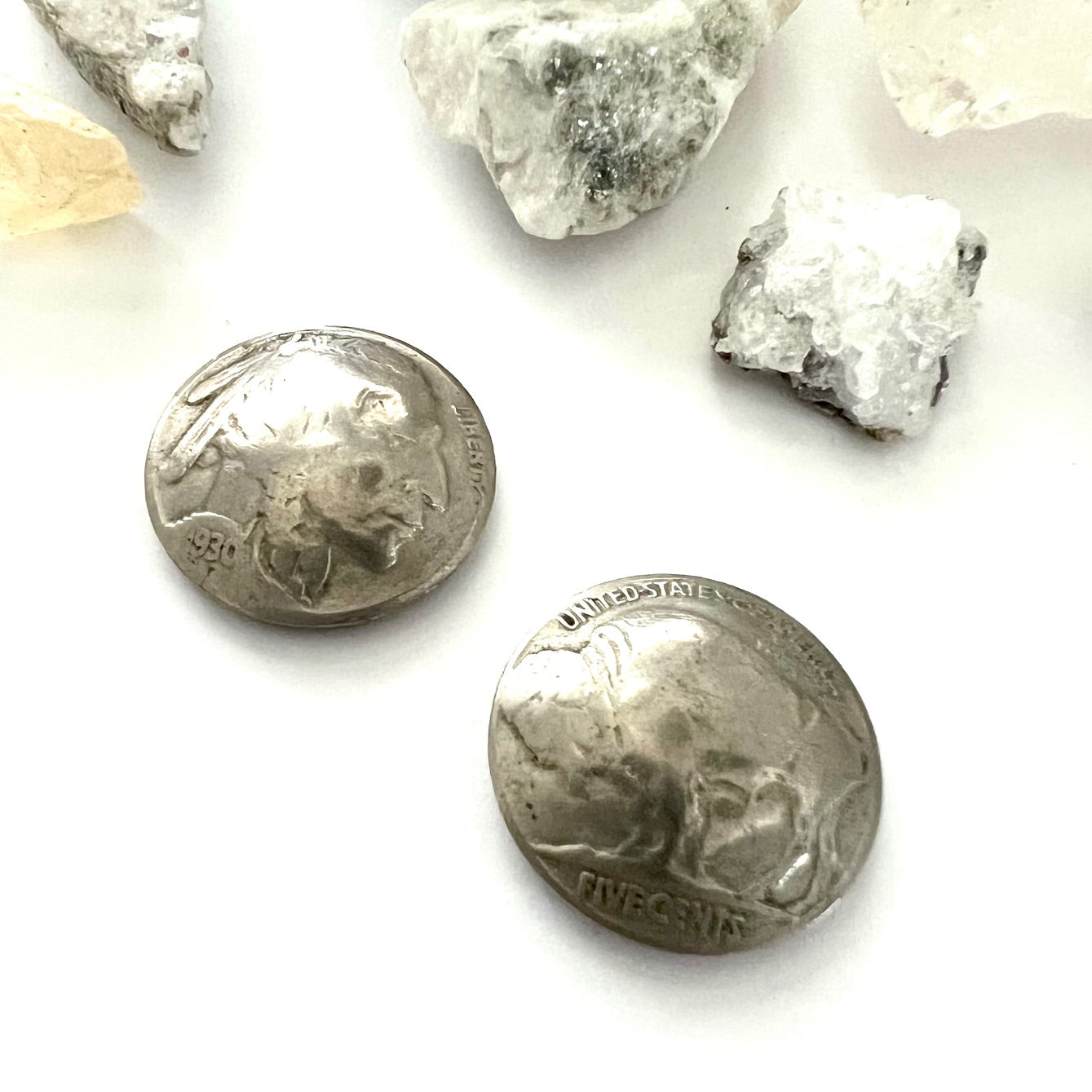Buffalo Nickel Buttons Vintage 1930's