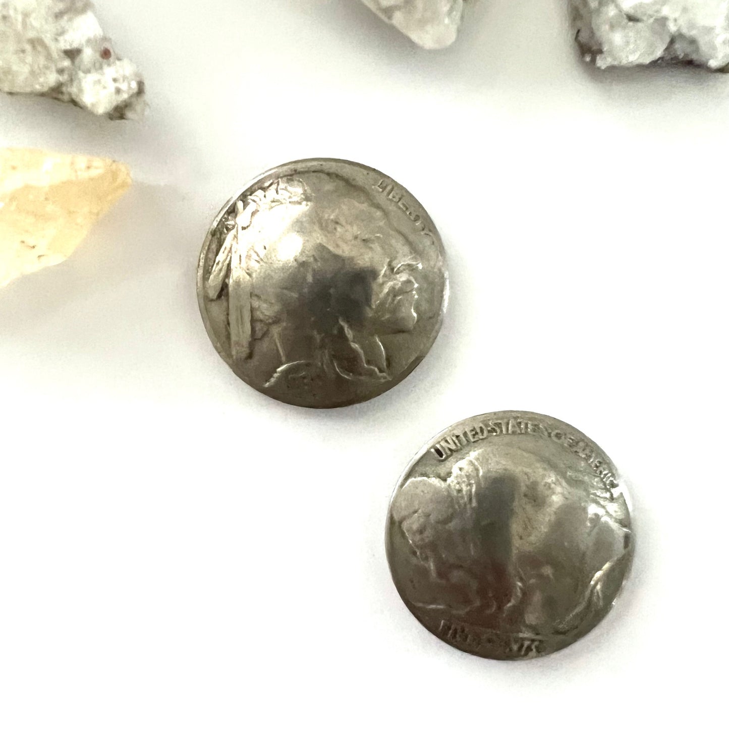 Buffalo Nickel Buttons Vintage 1930's