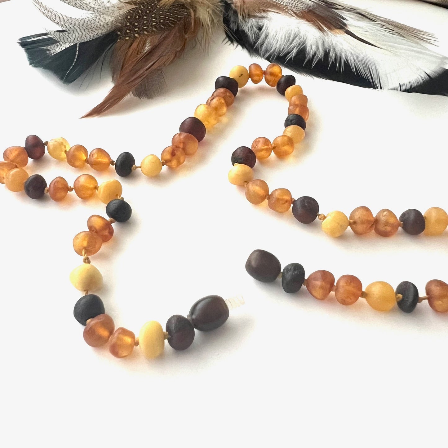 Raw Amber Nugget Necklace
