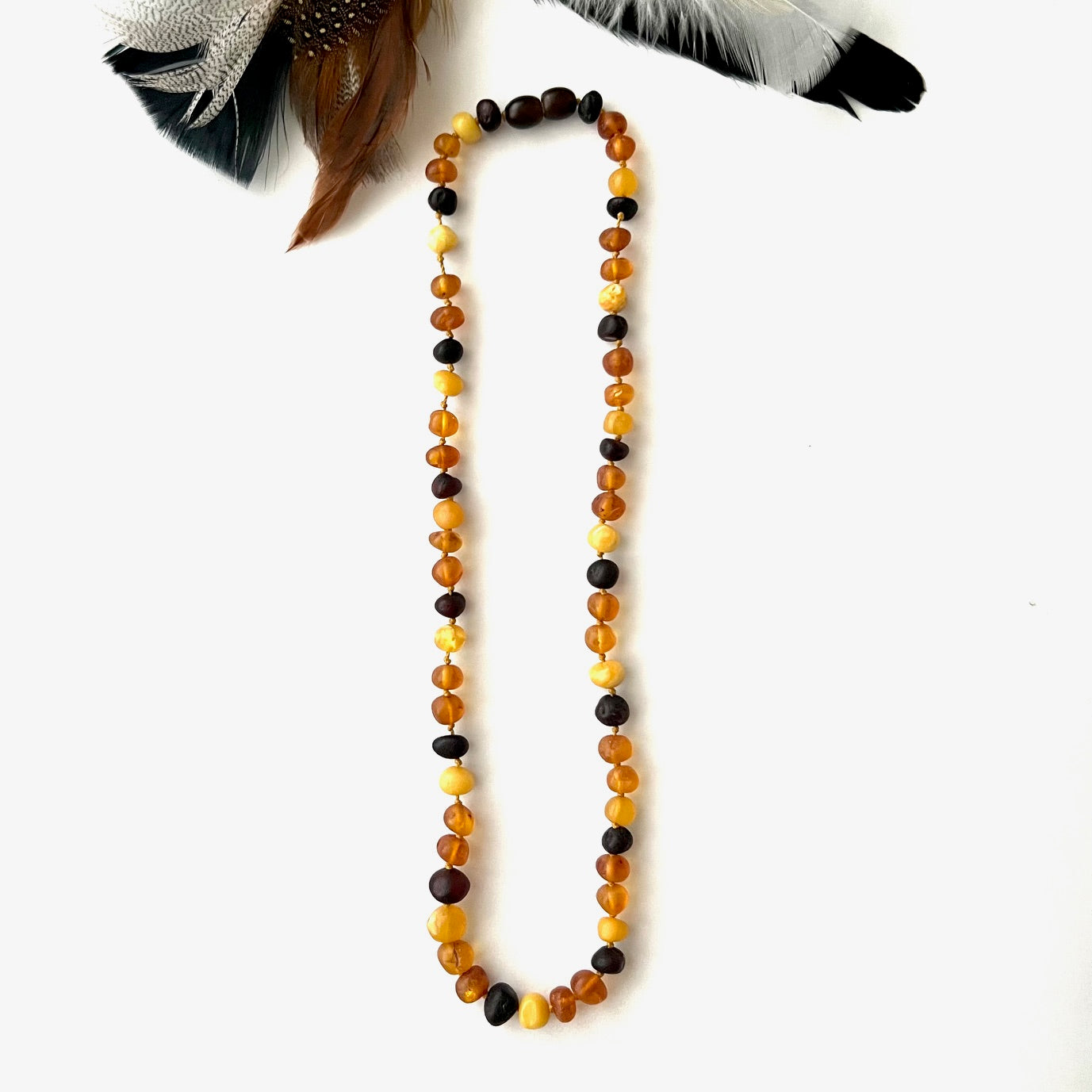 Raw Amber Nugget Necklace