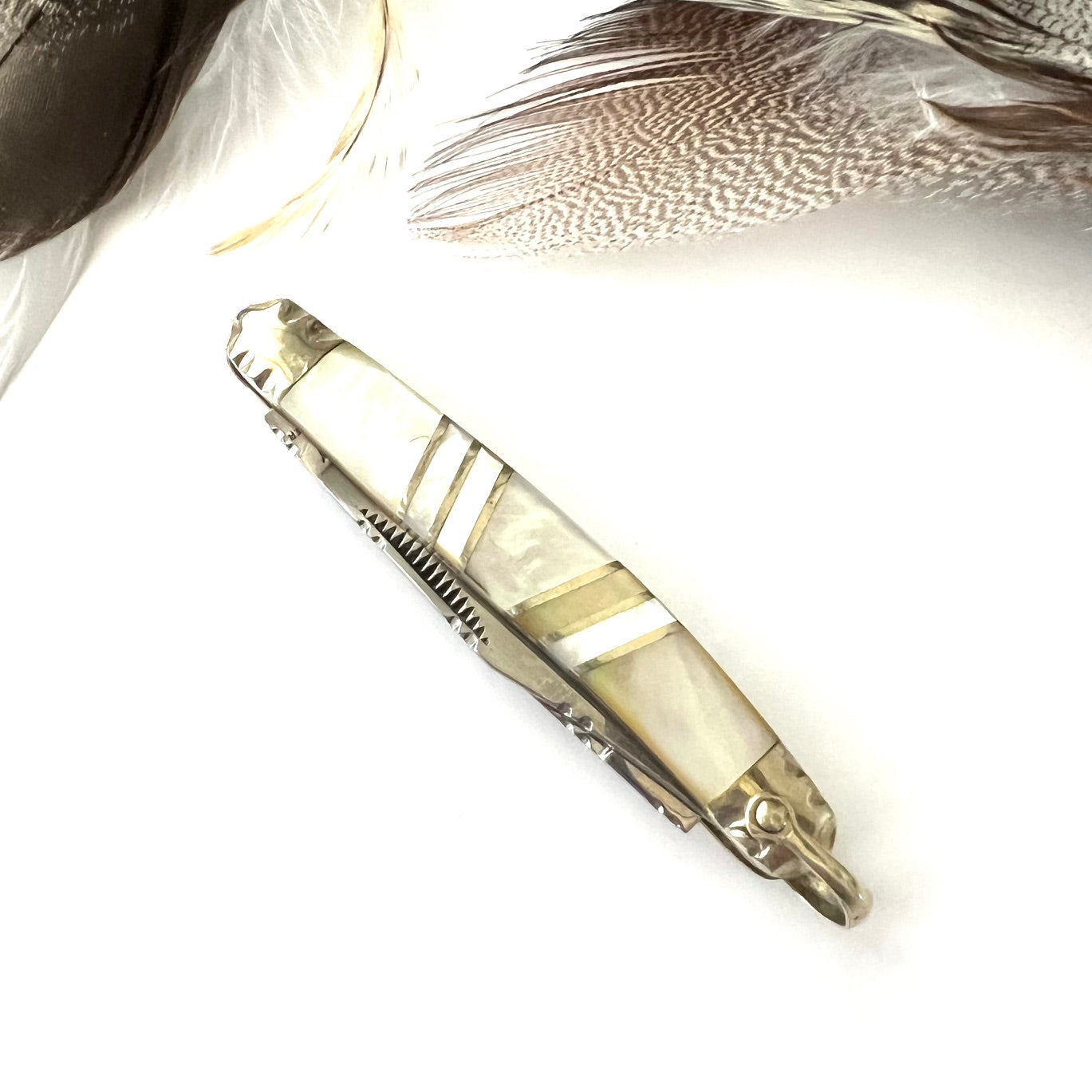 Mother of Pearl Inlay Vintage Pocket Knife