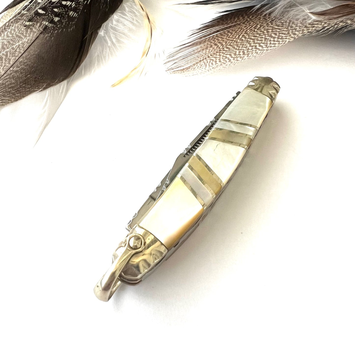 Mother of Pearl Inlay Vintage Pocket Knife