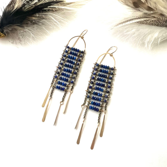 Demimonde Lapis Sky Dancer Earrings