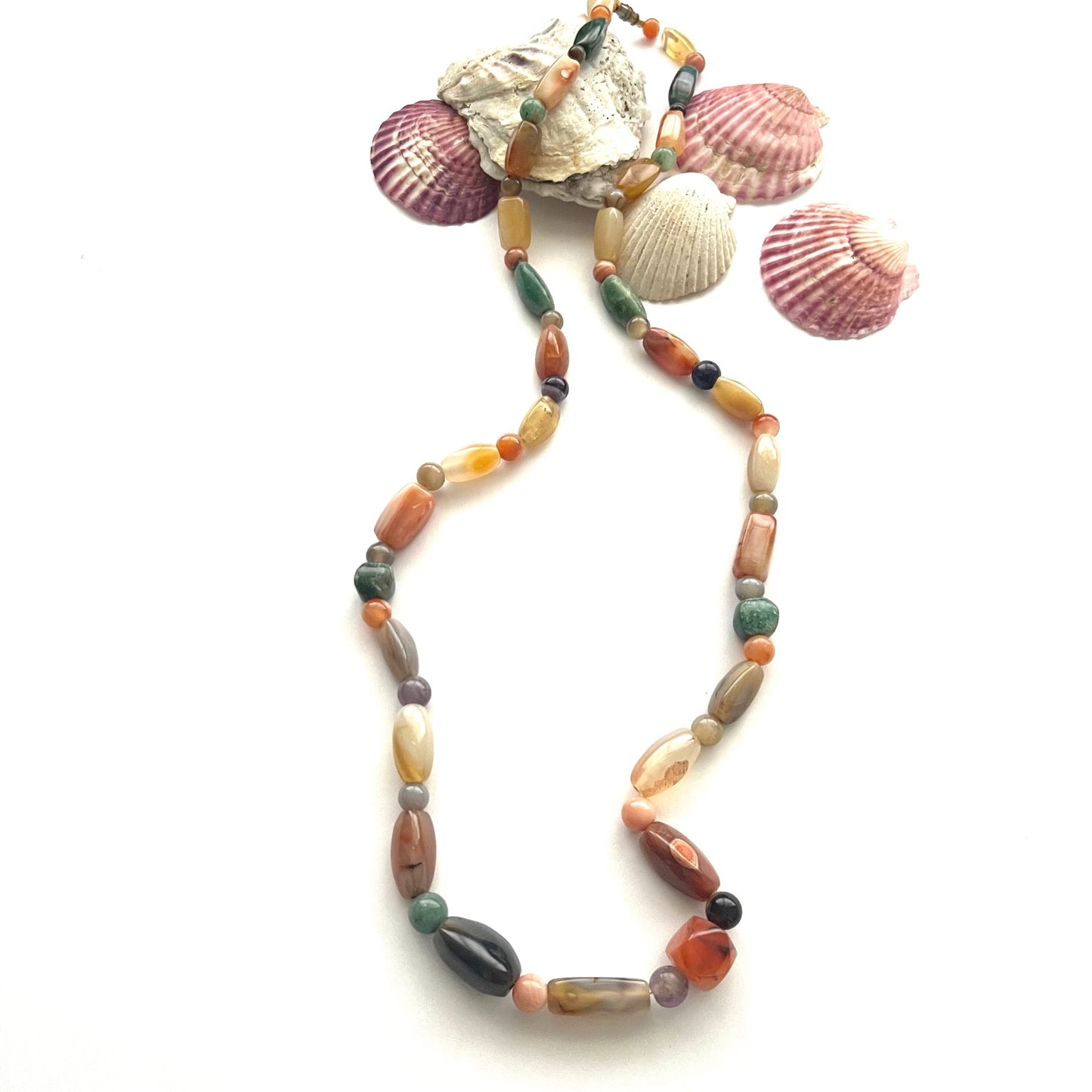 Vintage Gemstone Earth Vibe Necklace