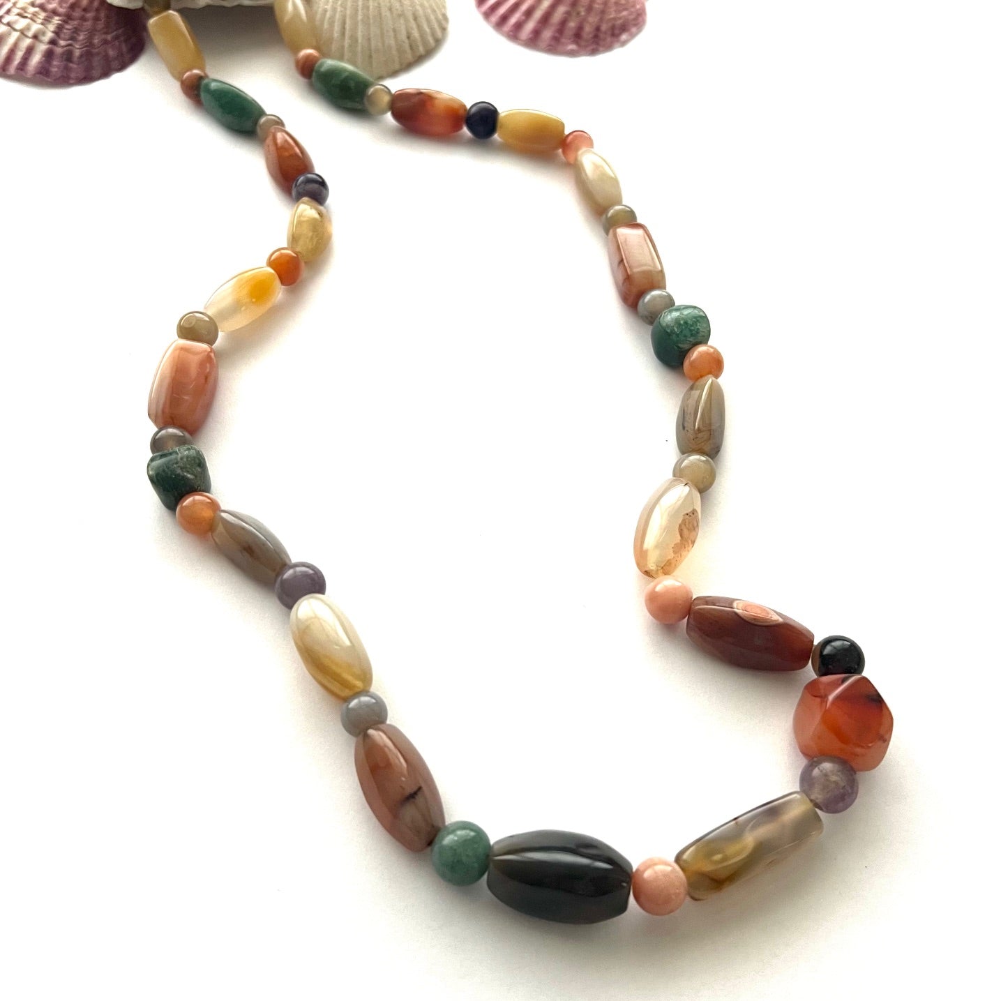 Vintage Gemstone Earth Vibe Necklace