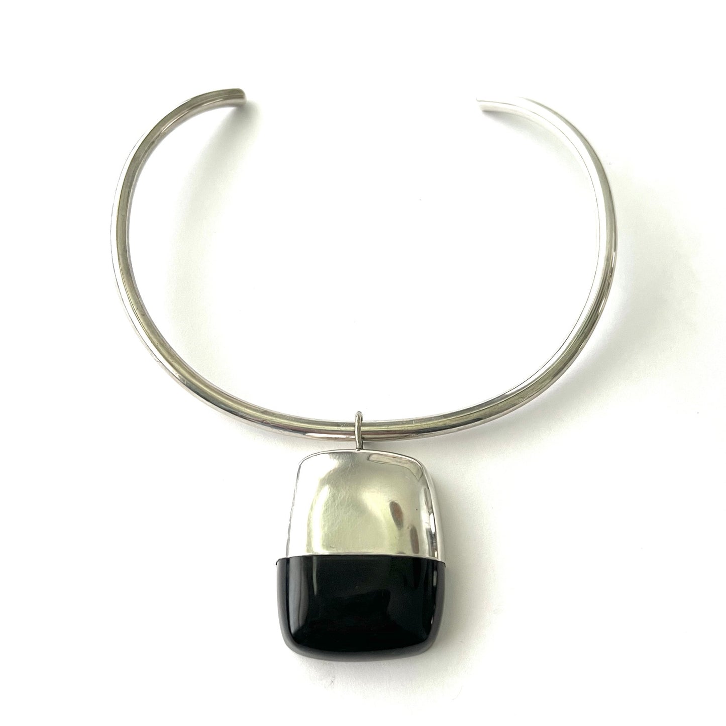 Vintage Sterling Silver and Resin Modernist Jewelry Set