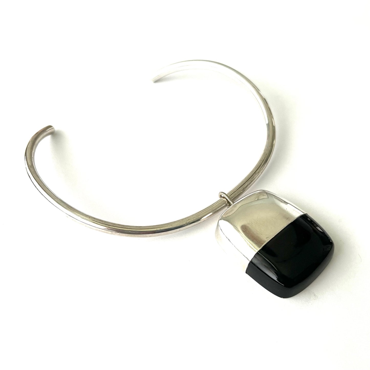 Vintage Sterling Silver and Resin Modernist Jewelry Set