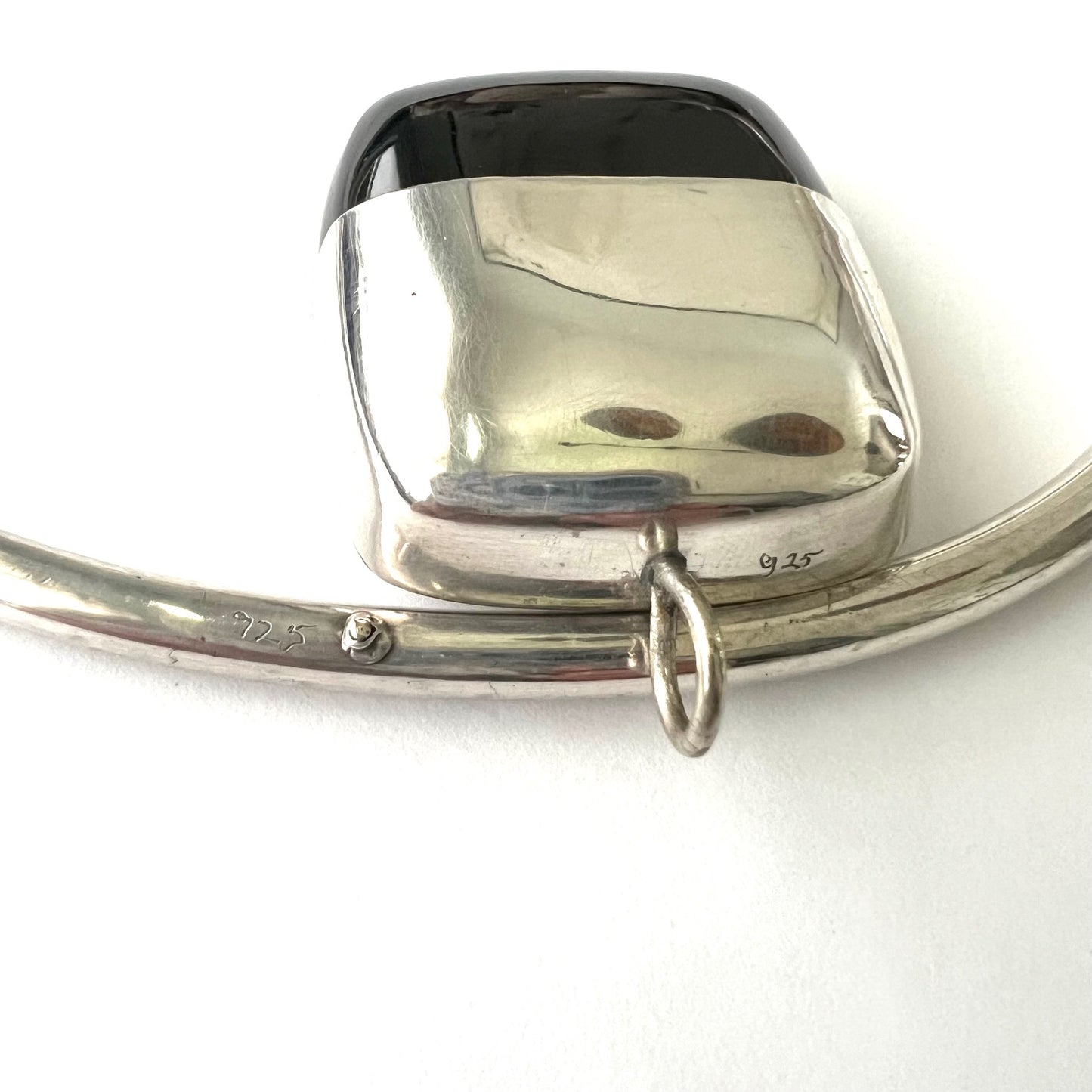 Vintage Sterling Silver and Resin Modernist Jewelry Set