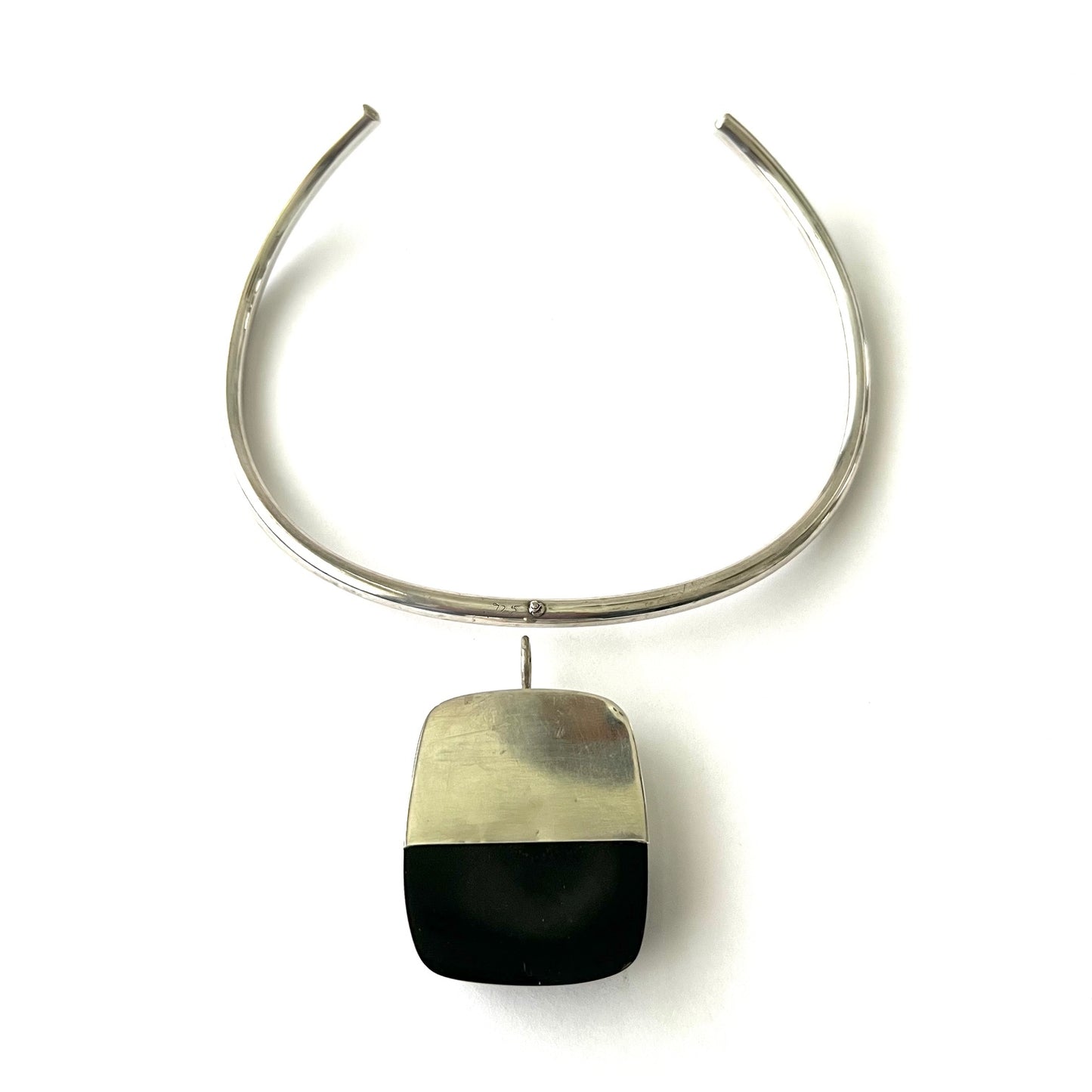 Vintage Sterling Silver and Resin Modernist Jewelry Set