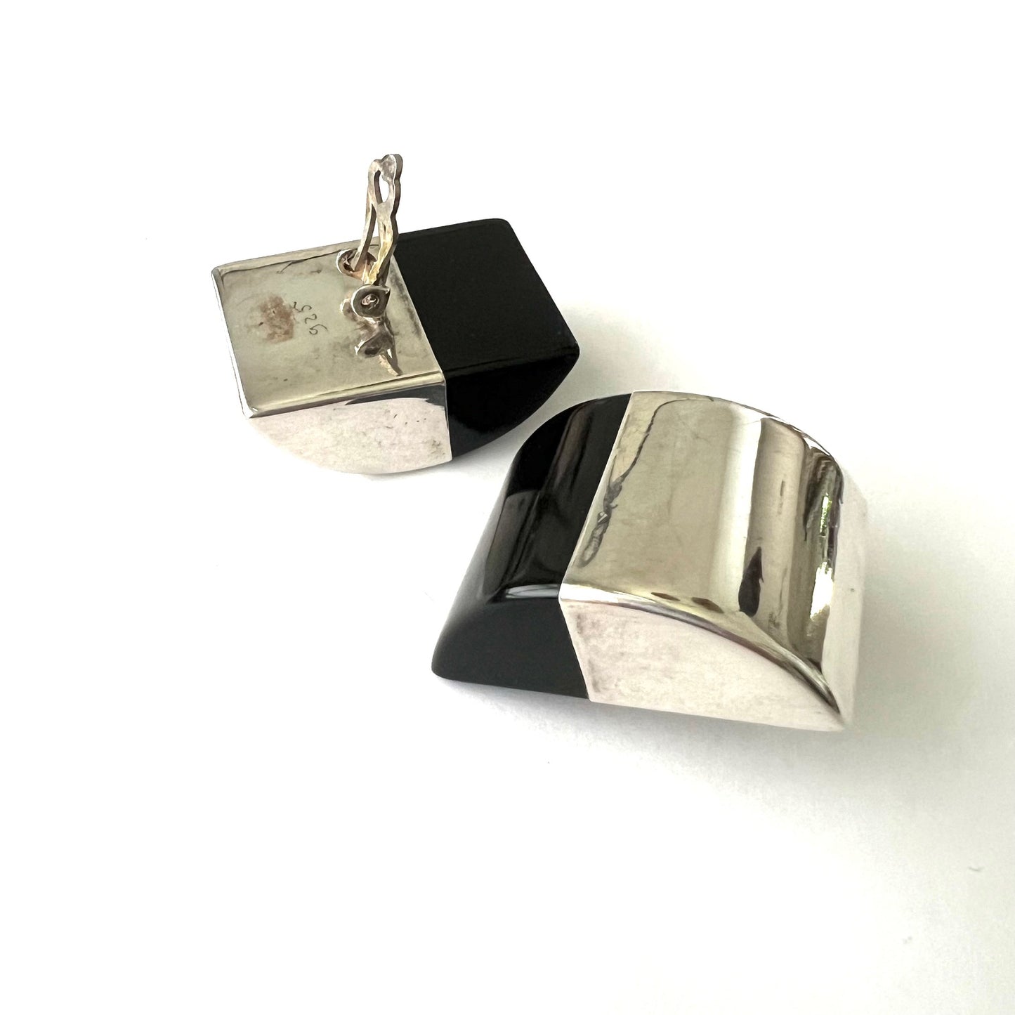 Vintage Sterling Silver and Resin Modernist Jewelry Set