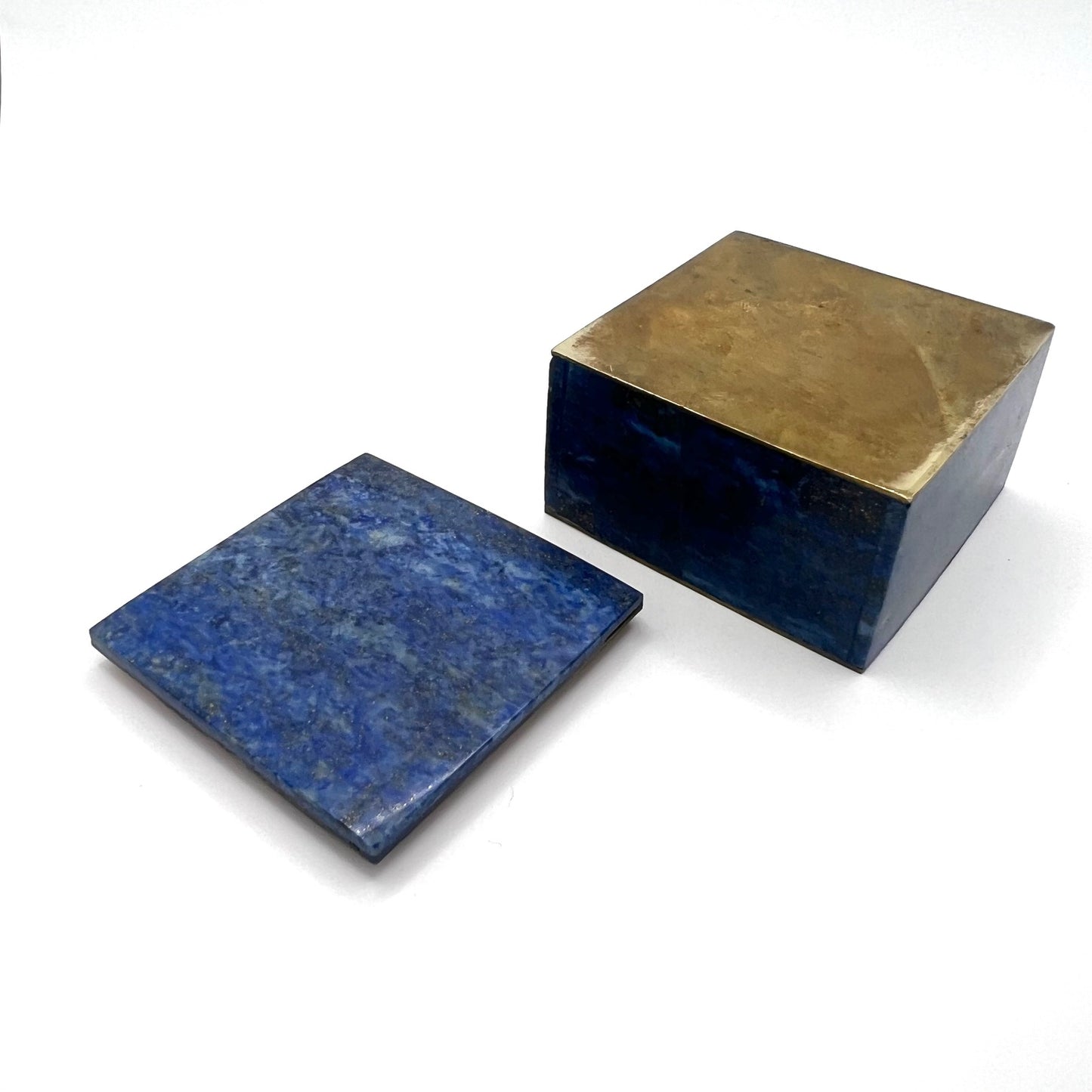 Vintage Lapis Lazuli Ring Trinket Box