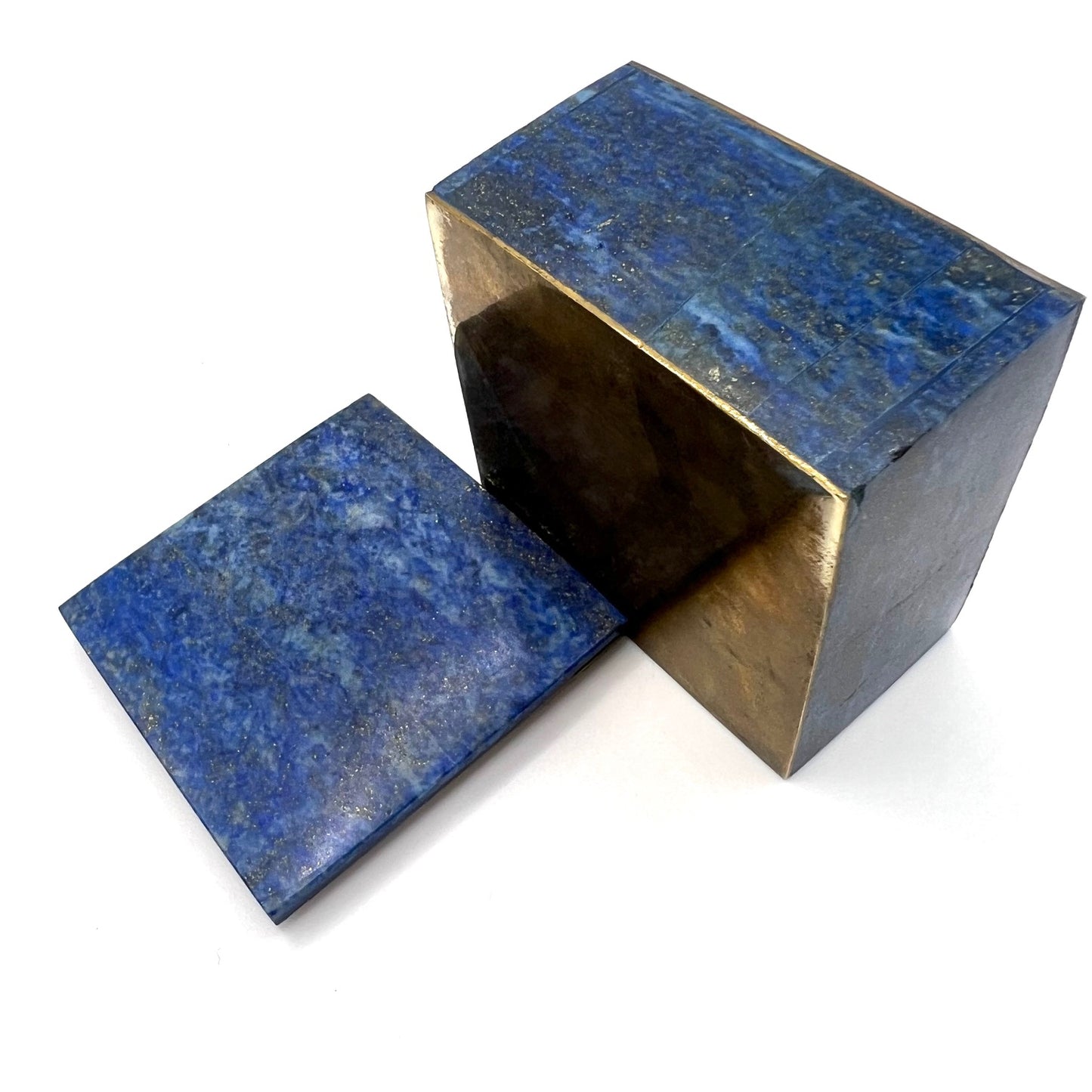 Vintage Lapis Lazuli Ring Trinket Box