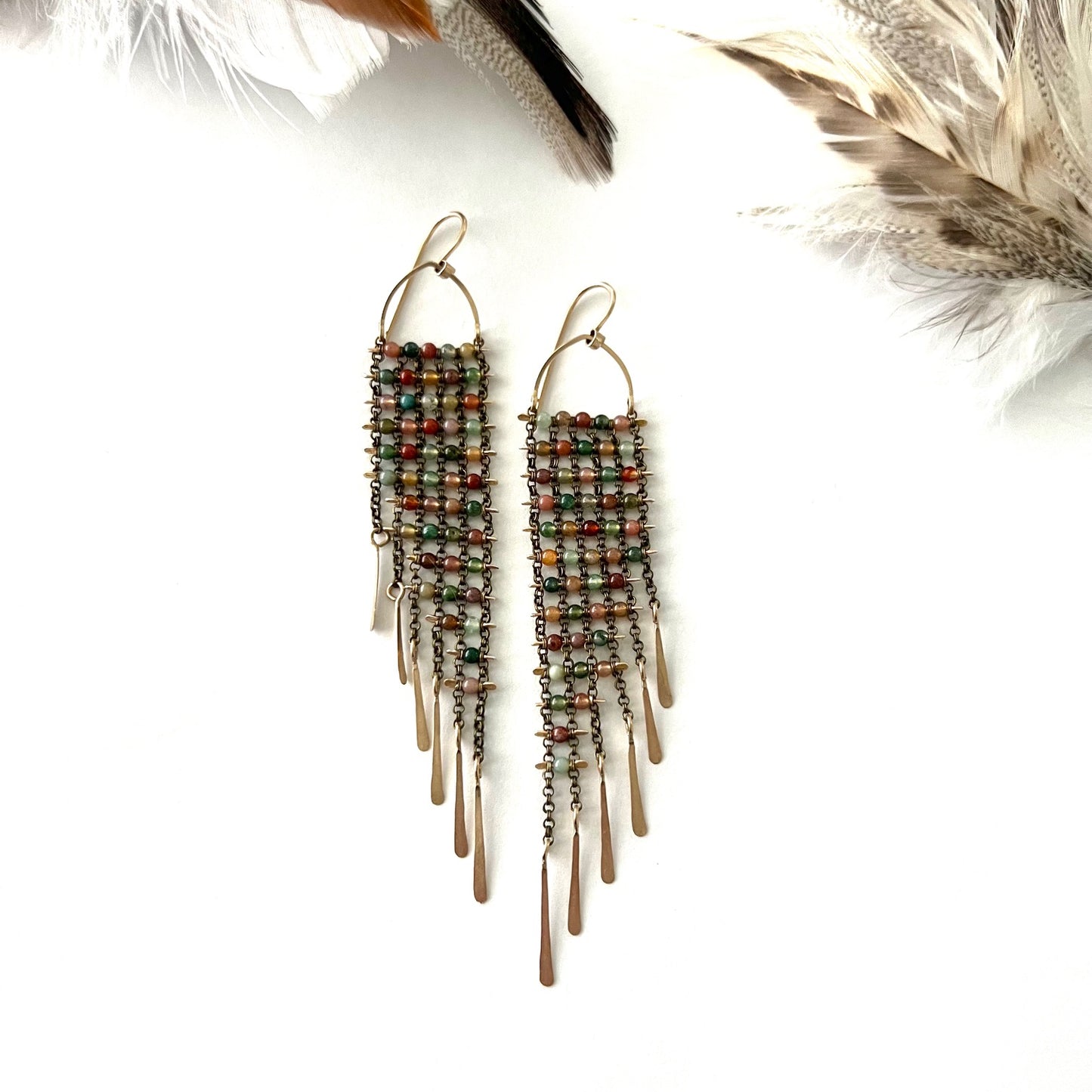 Demimonde Multi Colored Jasper Earrings