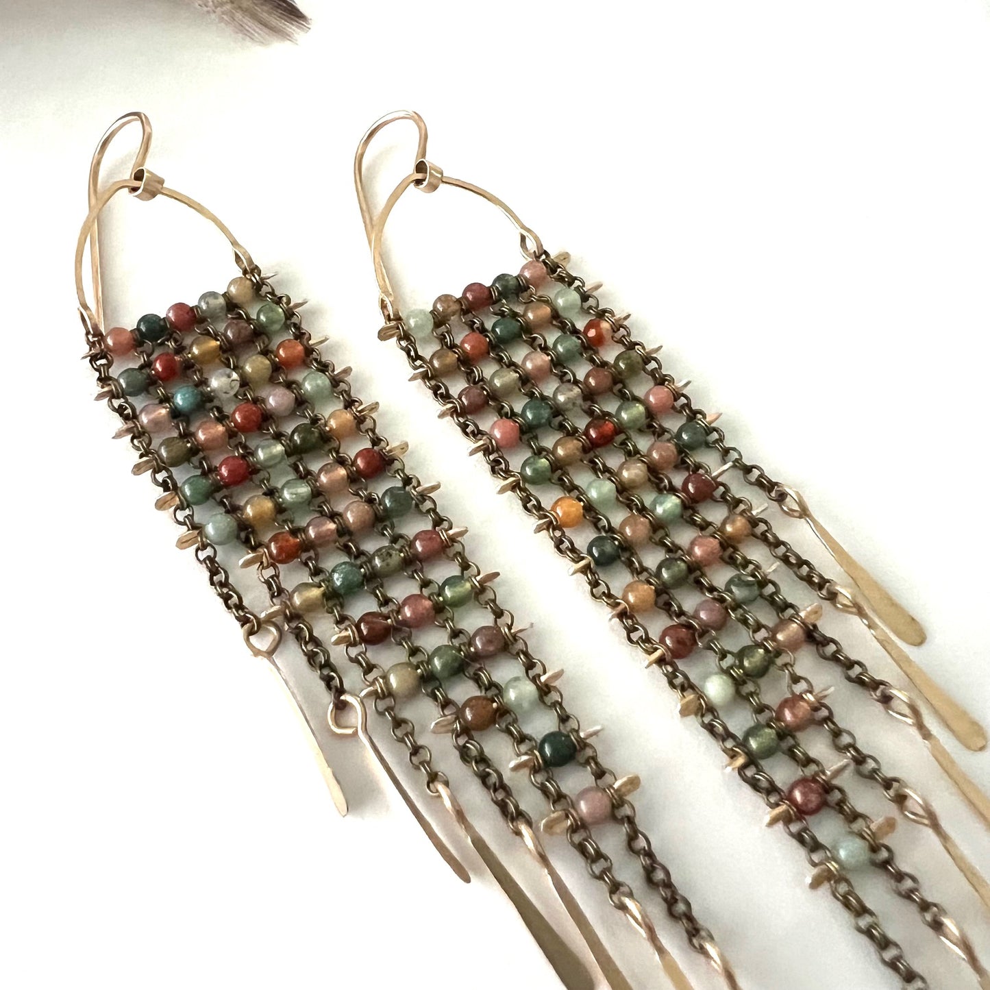 Demimonde Multi Colored Jasper Earrings