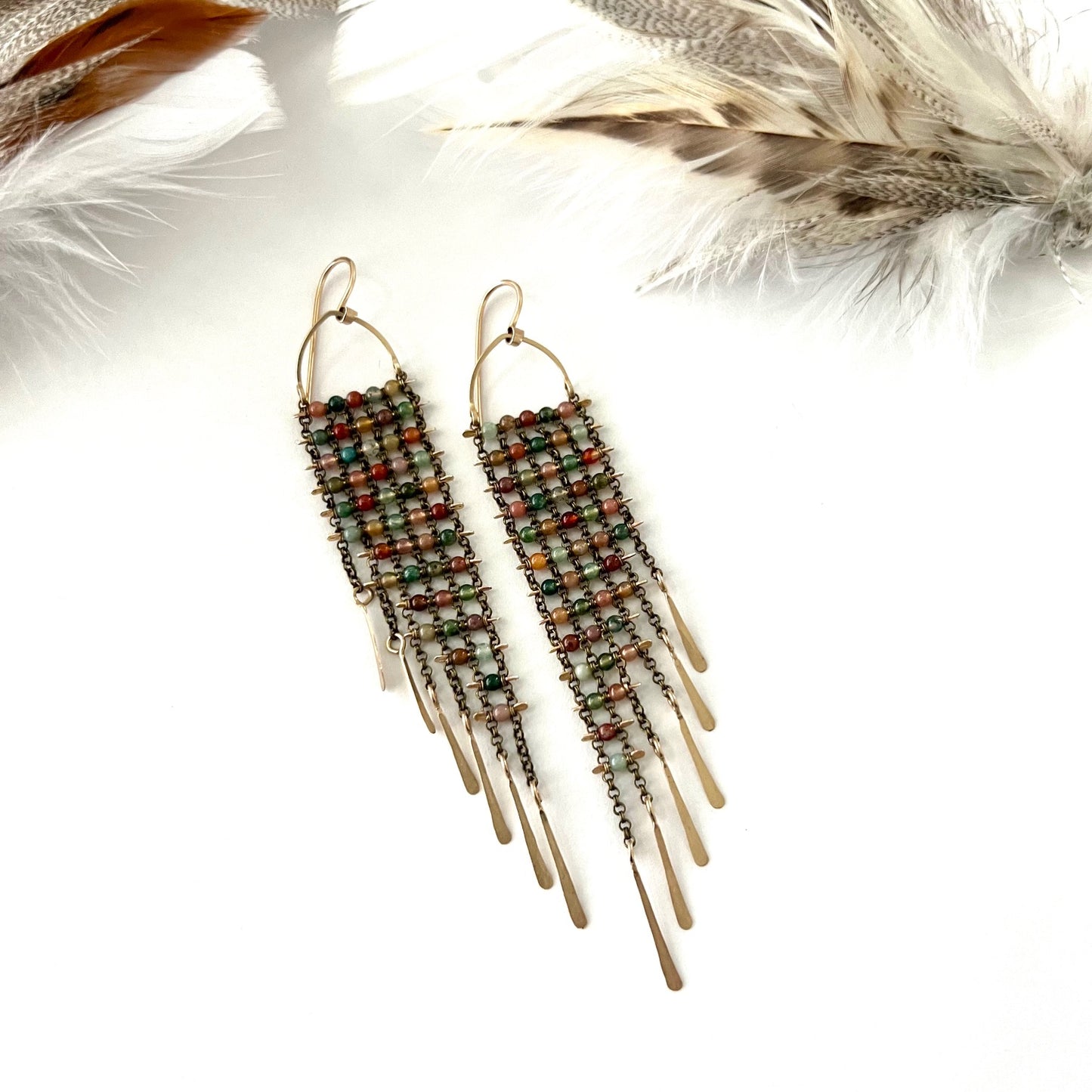 Demimonde Multi Colored Jasper Earrings