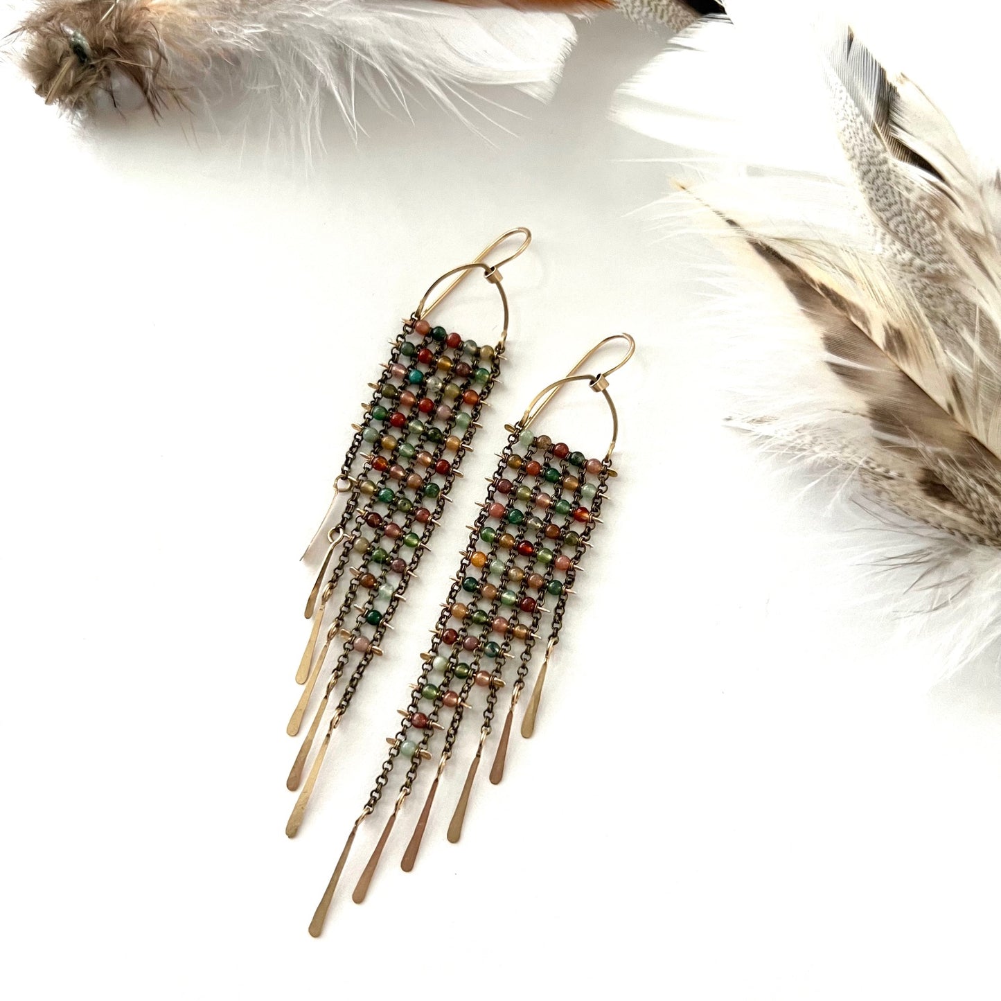 Demimonde Multi Colored Jasper Earrings