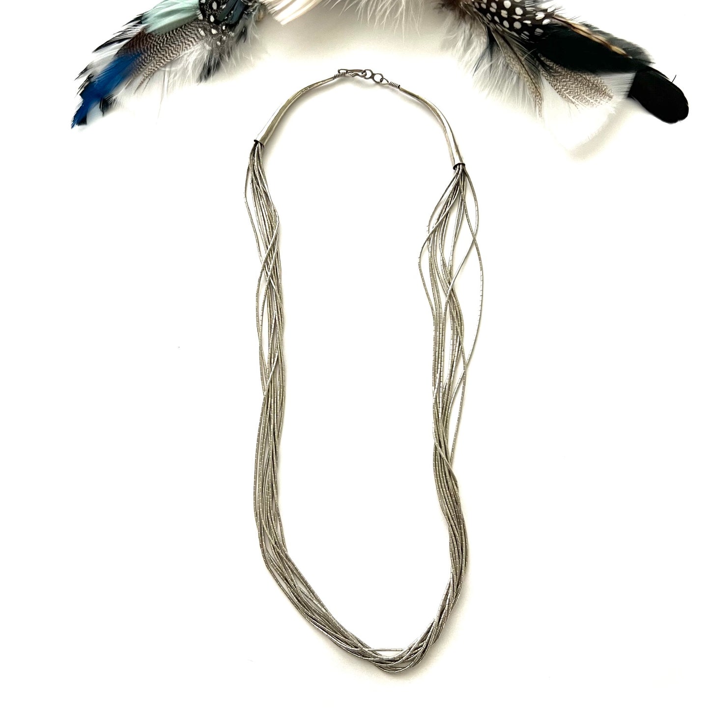 Vintage Liquid Sterling Silver Southwest Style Necklace