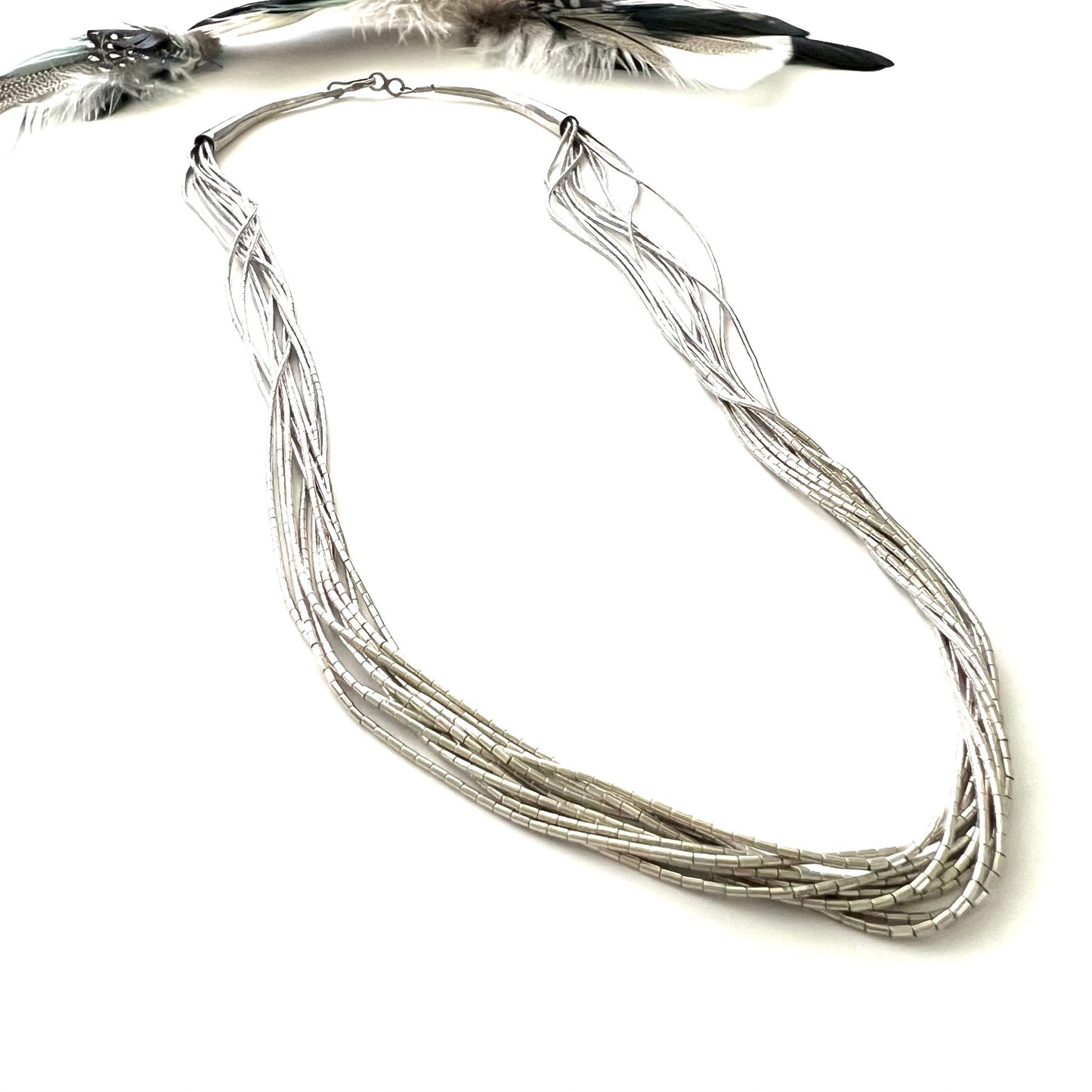 Vintage Liquid Sterling Silver Southwest Style Necklace