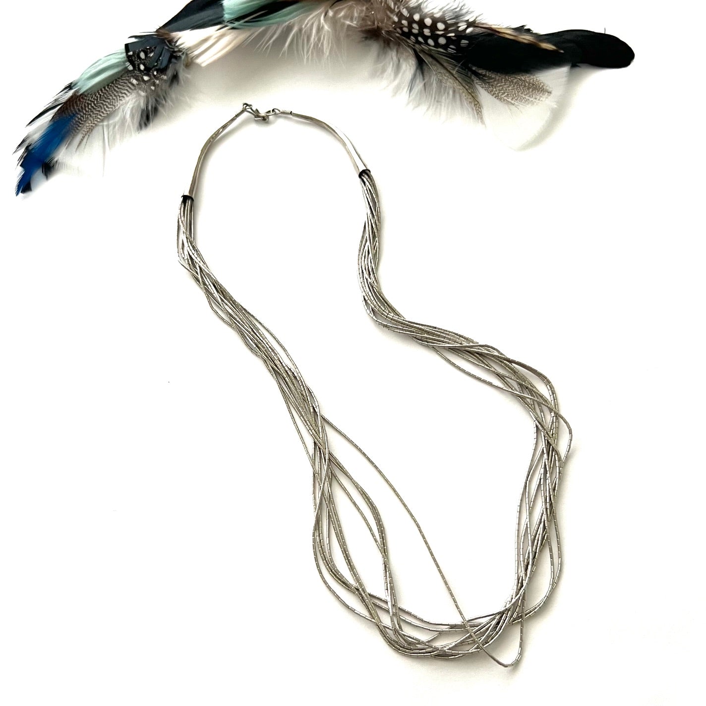 Vintage Liquid Sterling Silver Southwest Style Necklace