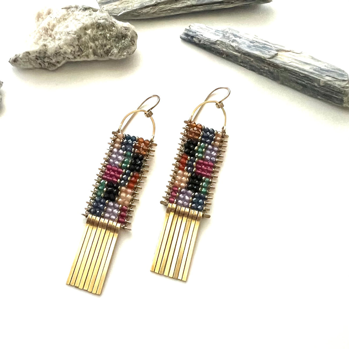 Demimonde Color Bomb Tapestry Earrings