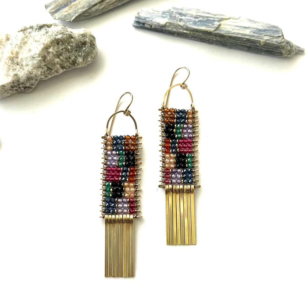 Demimonde Color Bomb Tapestry Earrings