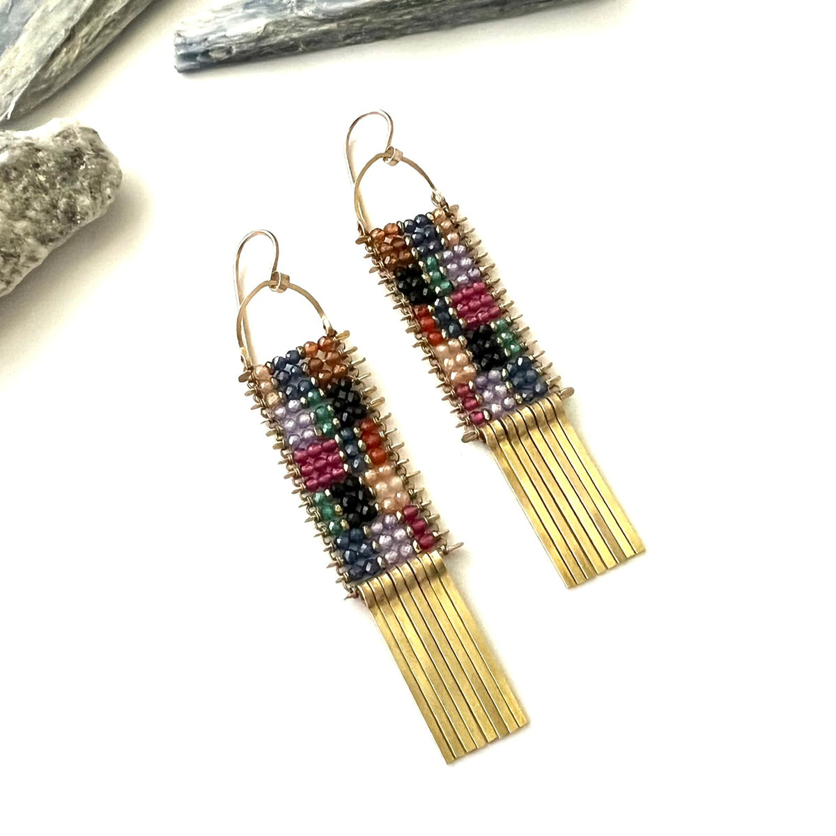 Demimonde Color Bomb Tapestry Earrings