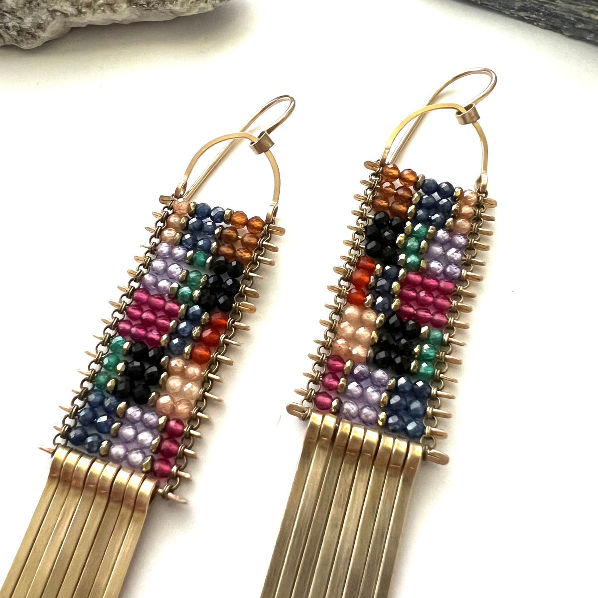 Demimonde Color Bomb Tapestry Earrings