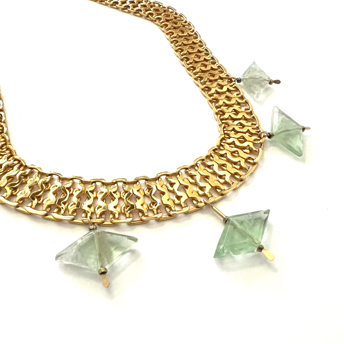 Demimonde Vintage Remix Choker with Fluorite