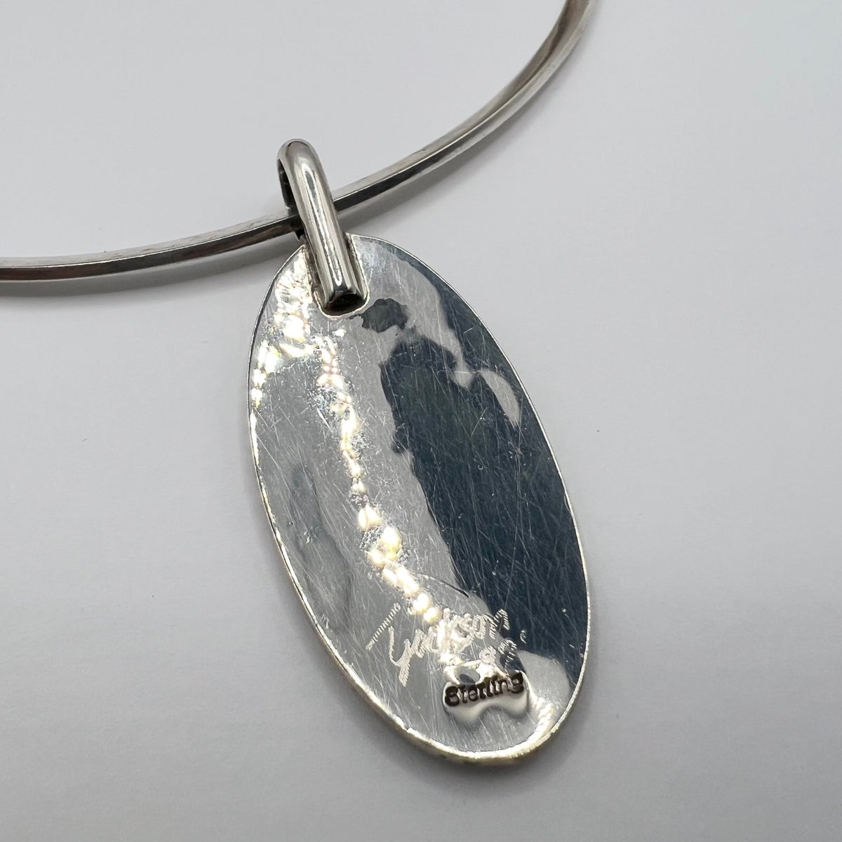 Vintage Daniel Espinosa Silver Neck Cuff with Tommy Jackson Pendant