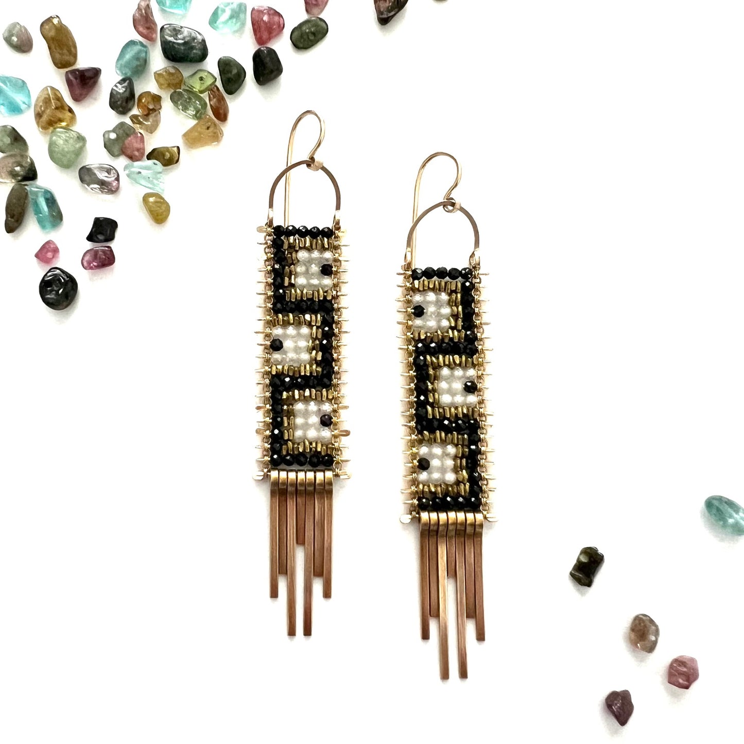 Meander Tapestry Earrings