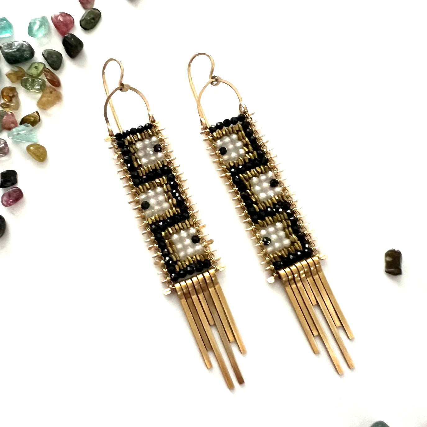 Meander Tapestry Earrings