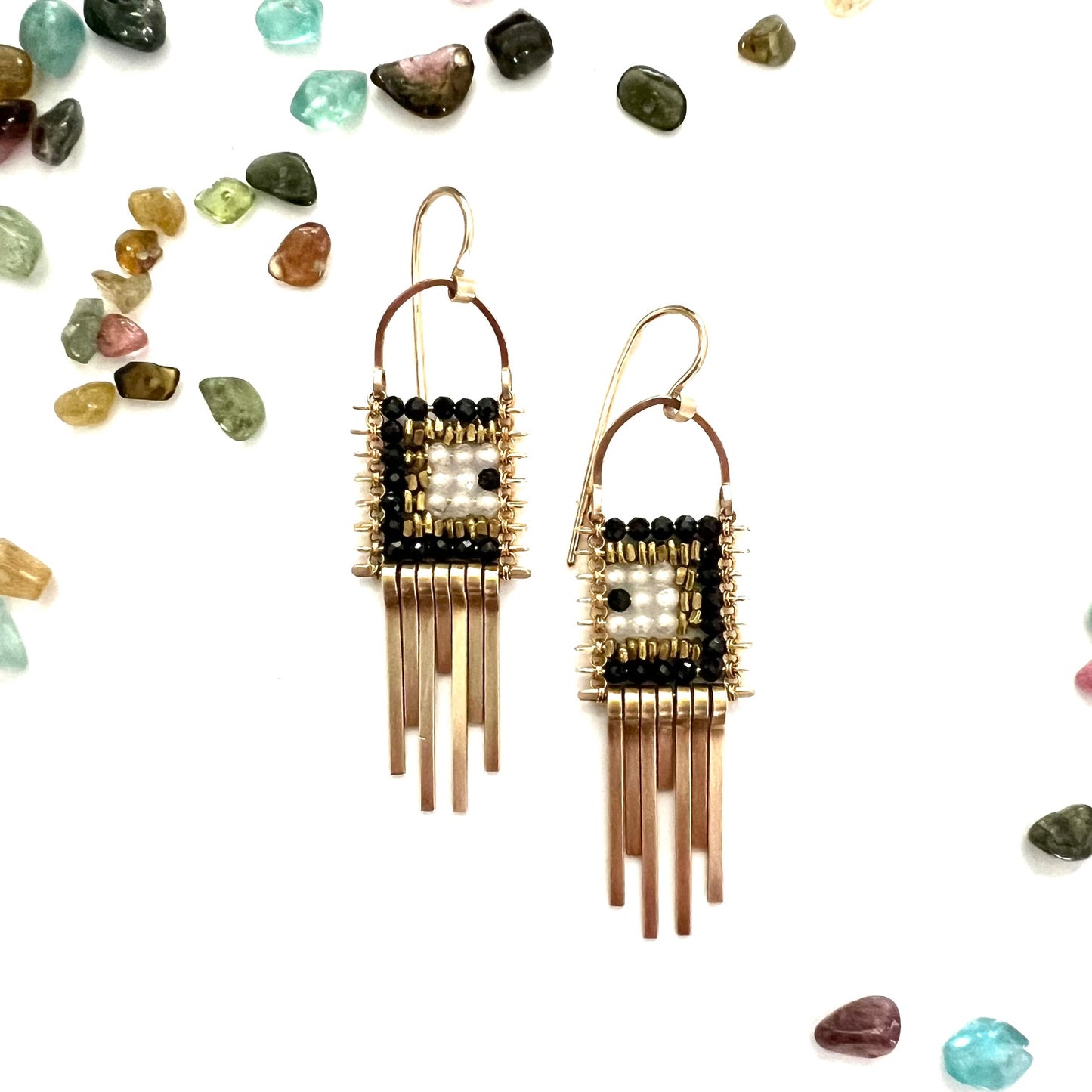 Minima Pathway Tapestry Earrings