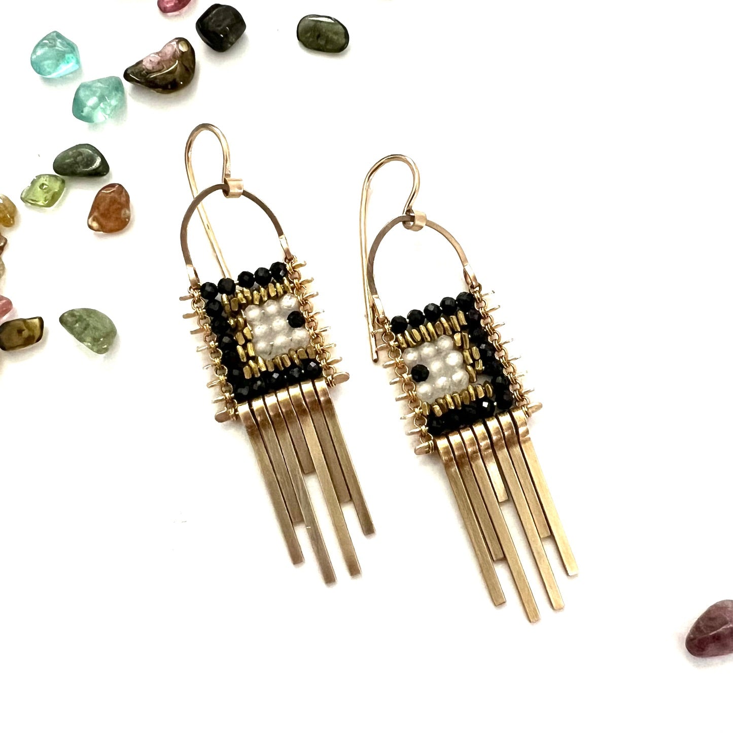 Minima Pathway Tapestry Earrings